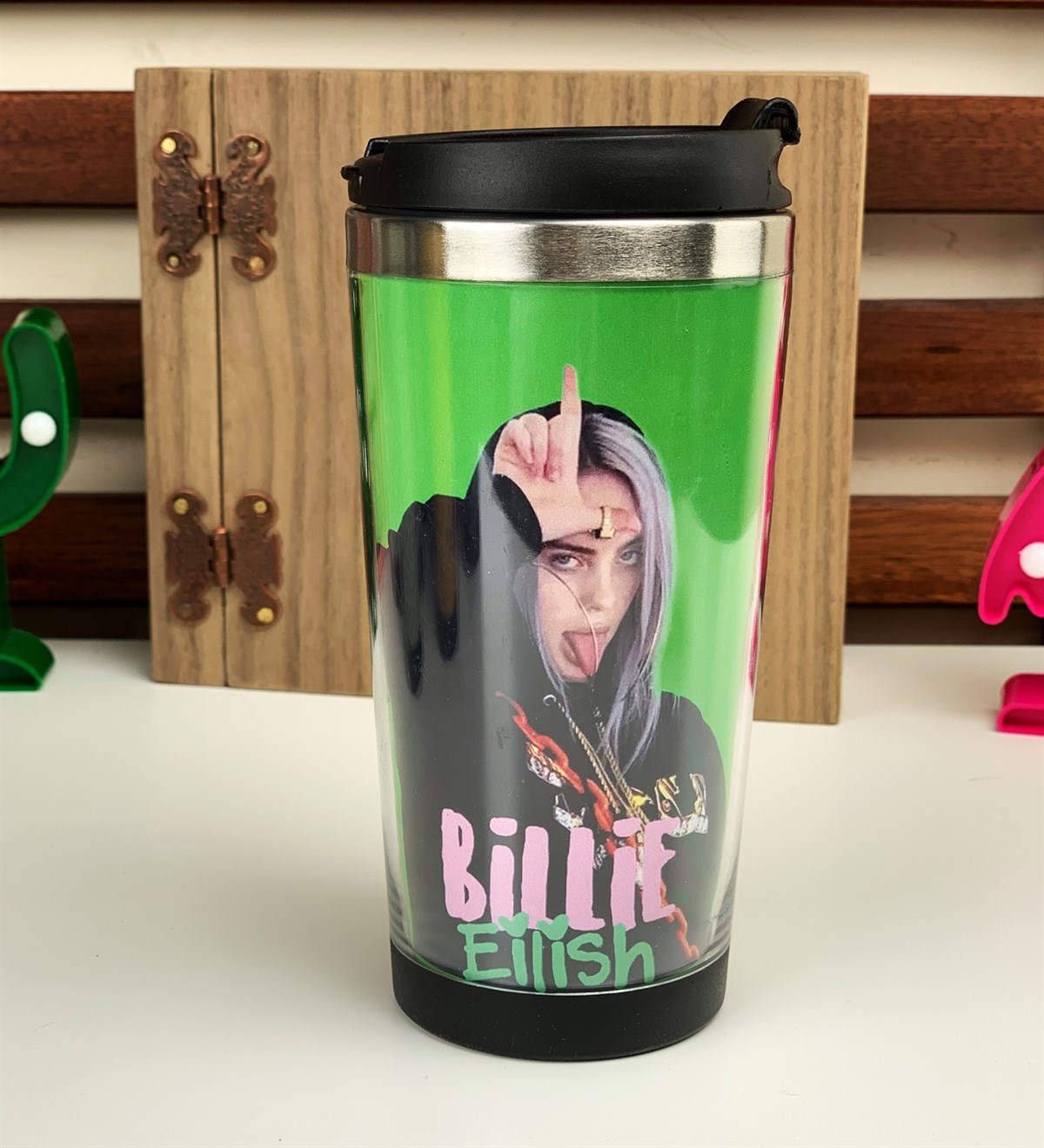 Billie Eilis Tasarımlı Termos BardakGiftmodaBillie-Termos