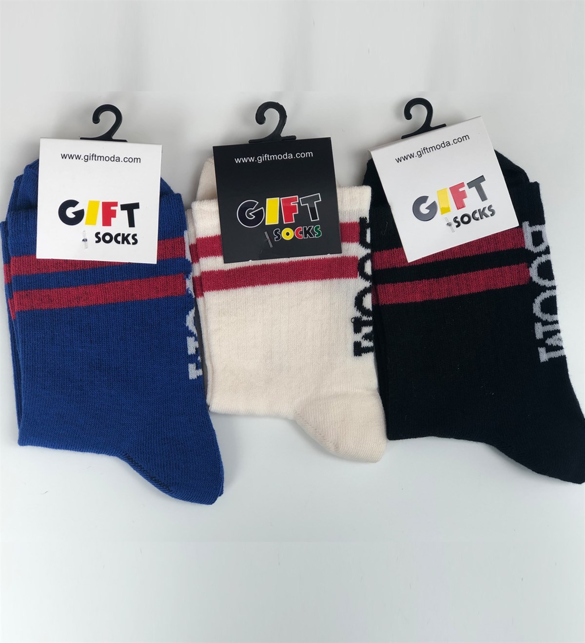 Boom Tasarımlı 3'lü Set ÇorapGiftmodaBoom-3-Set-Çorap