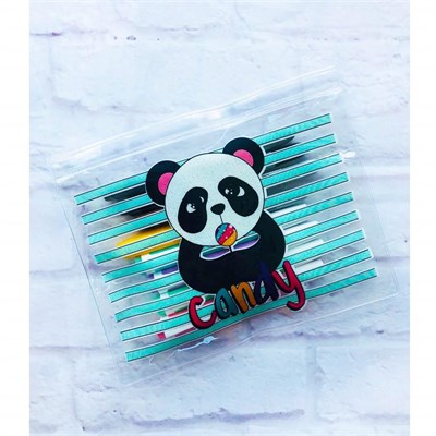 Candy Panda Şeffaf Çanta