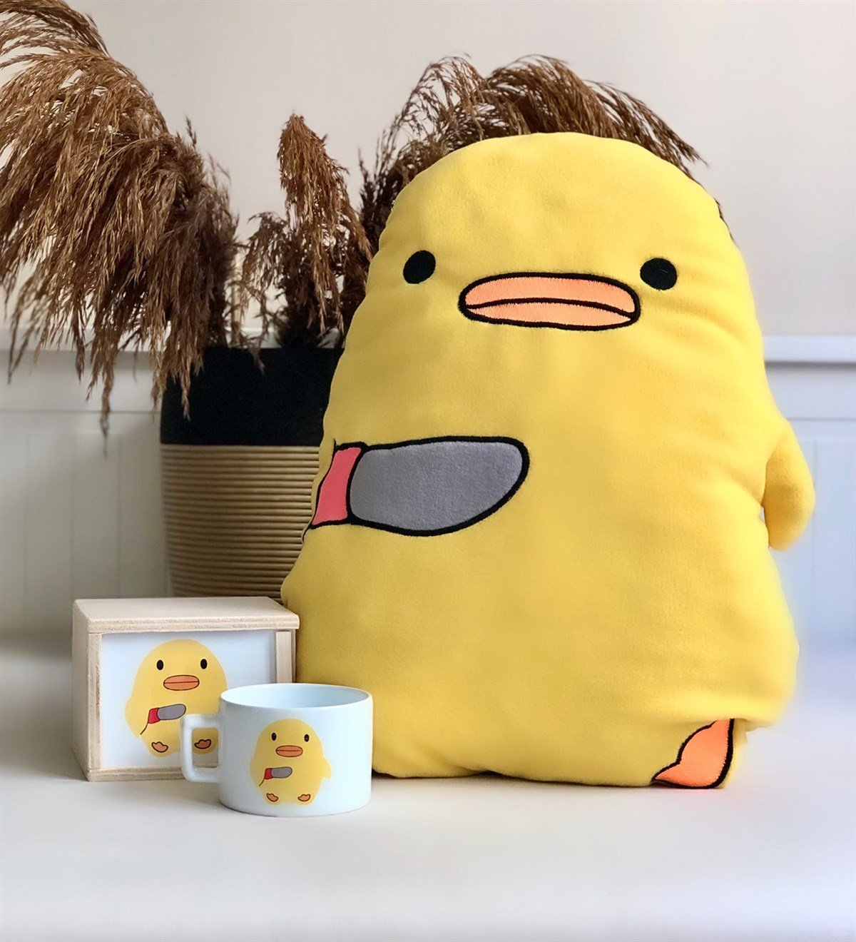 Civciv Tasarımlı Kutulu Kupa Ve Yastık SetGiftmoda Civciv-Kutulu-Kupa-Yastık 