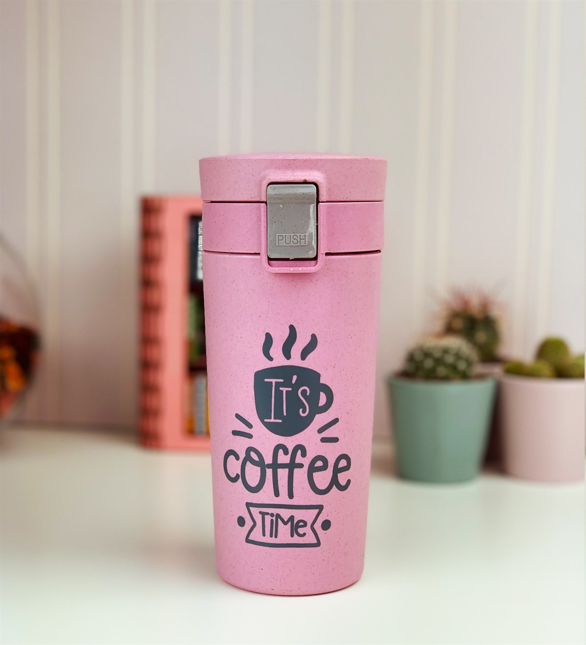 Coffee Time Pembe Cam KupaGiftmodaCoffee-Pembe-Cam-Kupa