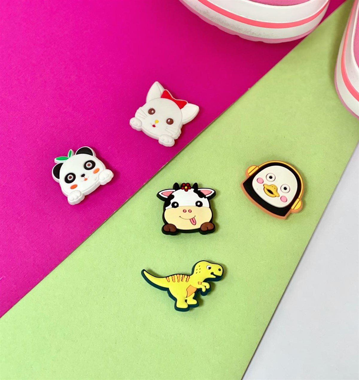 Crocs Jibbitz Terlik Süsü Sevimli Hayvan Serisi 5'li GiftmodaGmjb00012