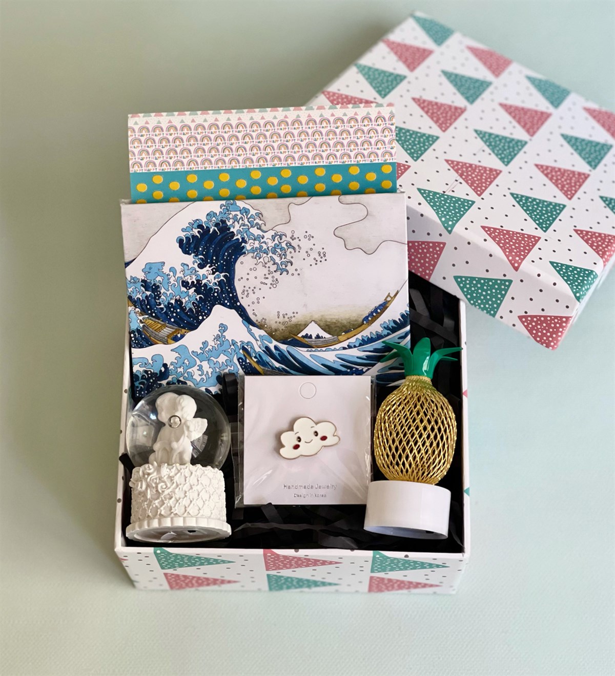 Dalga Tasarımlı Hediye SetiGiftmodaGmhs100323