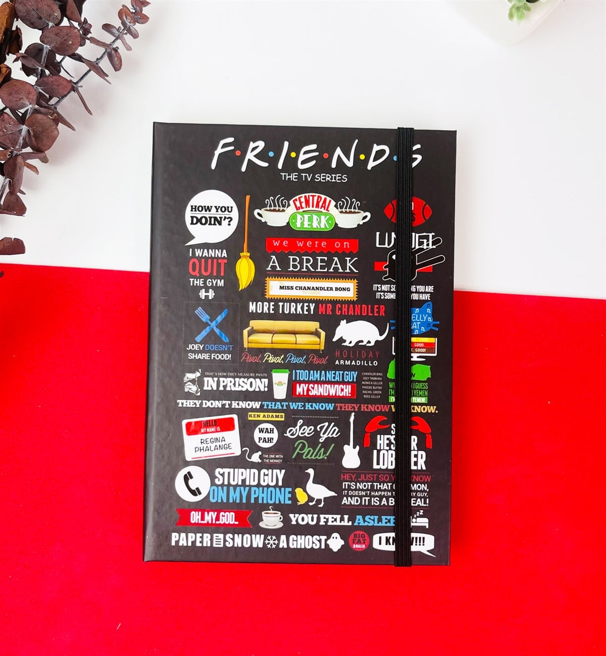 Friends Tasarımlı Lastikli DeftergiftmodaGmd100167