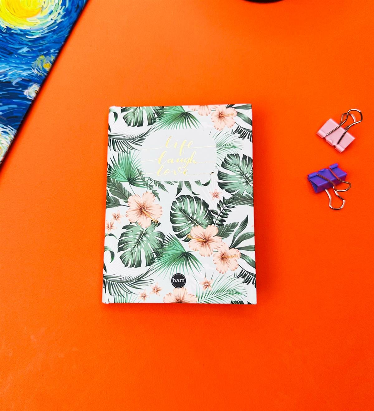 Life Love Tasarımlı Sert Kapaklı Mini DeftergiftmodaBam-1029-6	