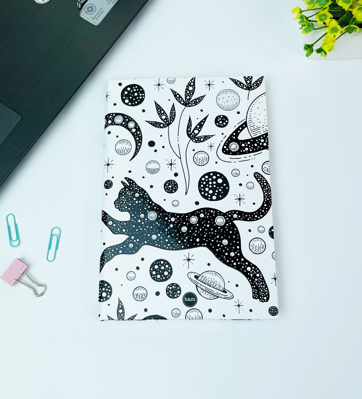 Tarot Kedi Tasarımlı Lastikli Defter	giftmodaGmd100443