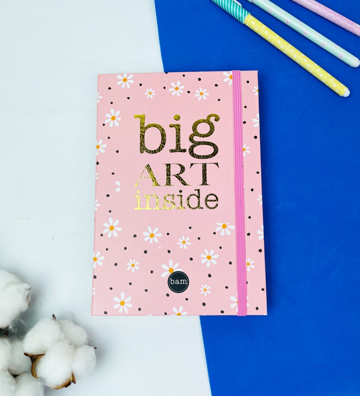 Papatya Tasarımlı Lastikli DeftergiftmodaGmd100073