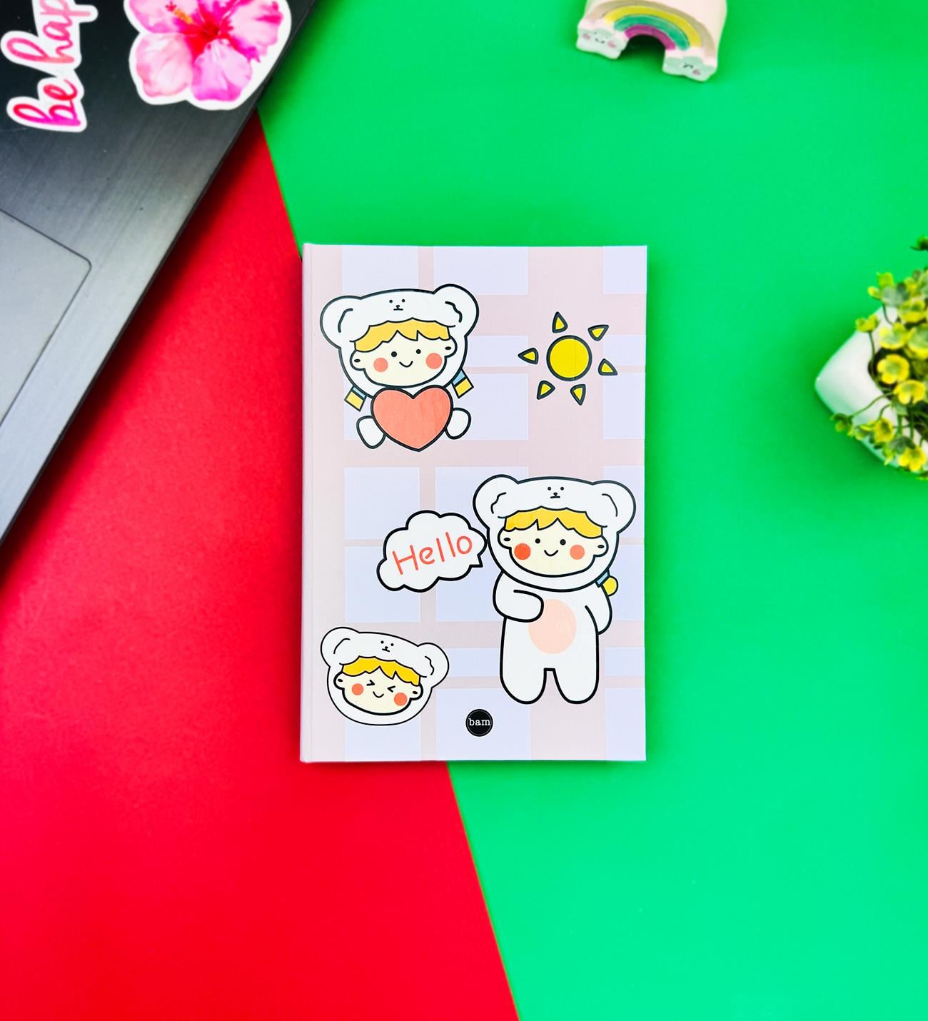 Kawaii Girl Tasarımlı Lastikli DeftergiftmodaBAM-1275	