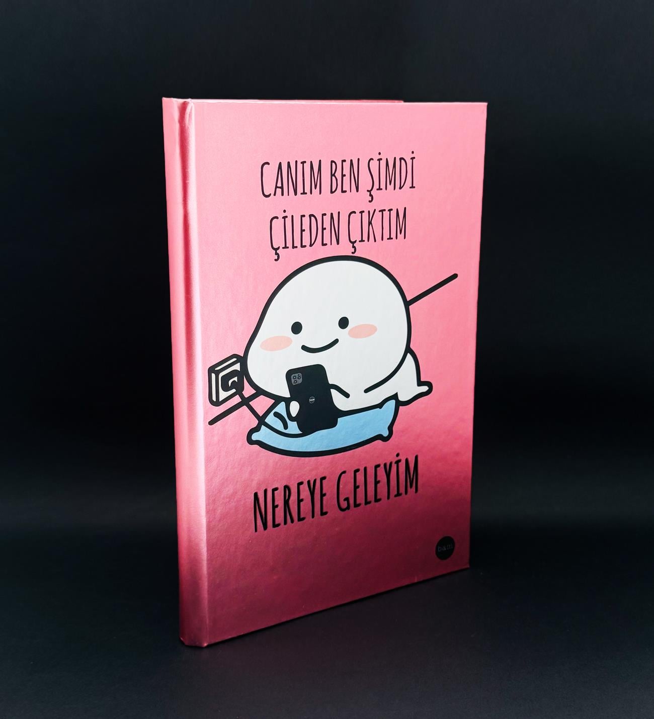 Çileden Çıktım Tasarımlı Metal Kapaklı Lastikli DeftergiftmodaBAM-1193