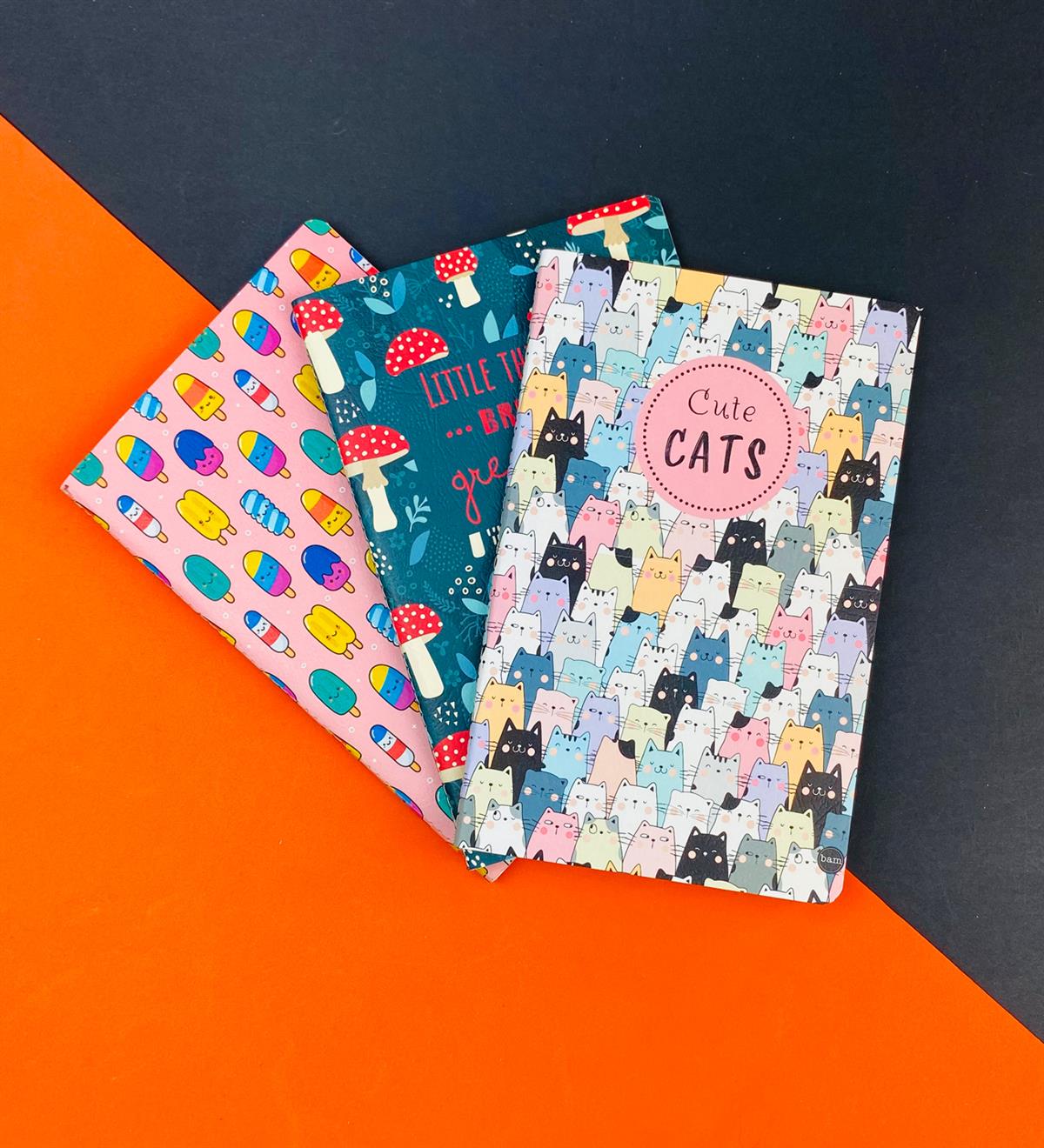 3'lü Dikişli Defter Seti Seri :2giftmodaGmd100563