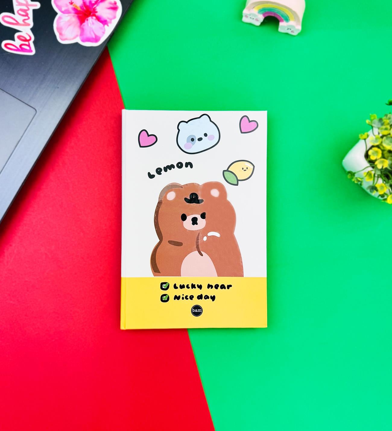 Lemon Tasarımlı Lastikli DeftergiftmodaBAM-1269