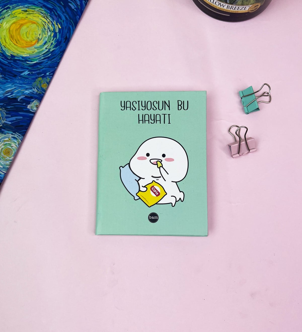 Yaşıyosun Bu Hayatı Tasarımlı Sert Kapaklı Mini DeftergiftmodaGmd100513