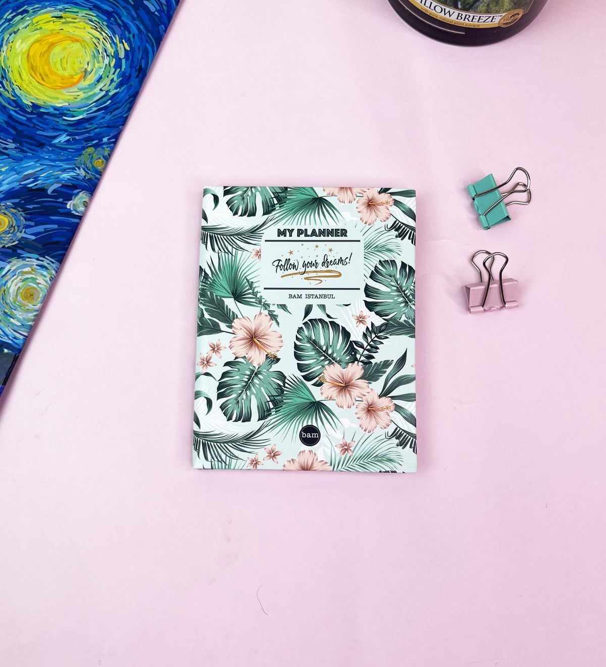 Follow Your Dreams Tasarımlı Sert Kapaklı Mini DeftergiftmodaGmd100518