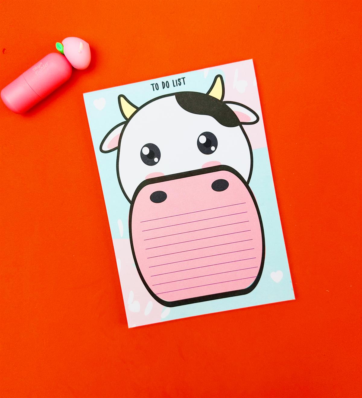 İnek Tasarımlı To Do List Yapılacak Listesi	giftmodaBAM-Pln-5	