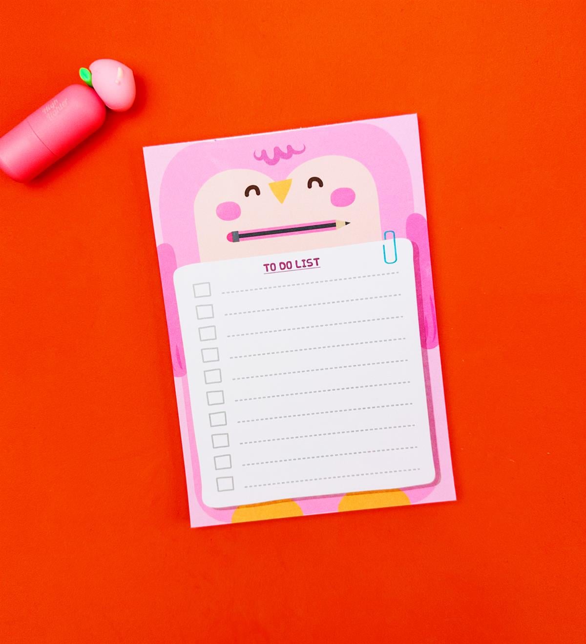 Baykuş Tasarımlı To Do List Yapılacak ListesigiftmodaBAM-Pln-9	