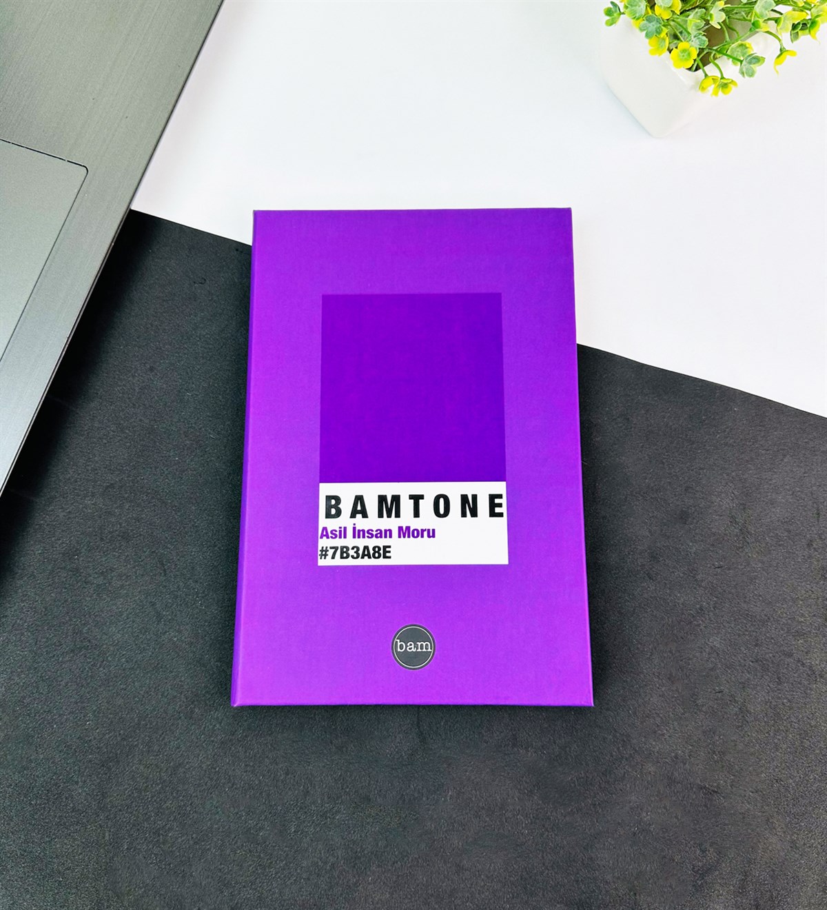 Bam Tone Asil İnsan Moru Tasarımlı Lastikli DeftergiftmodaGMD0001-1	