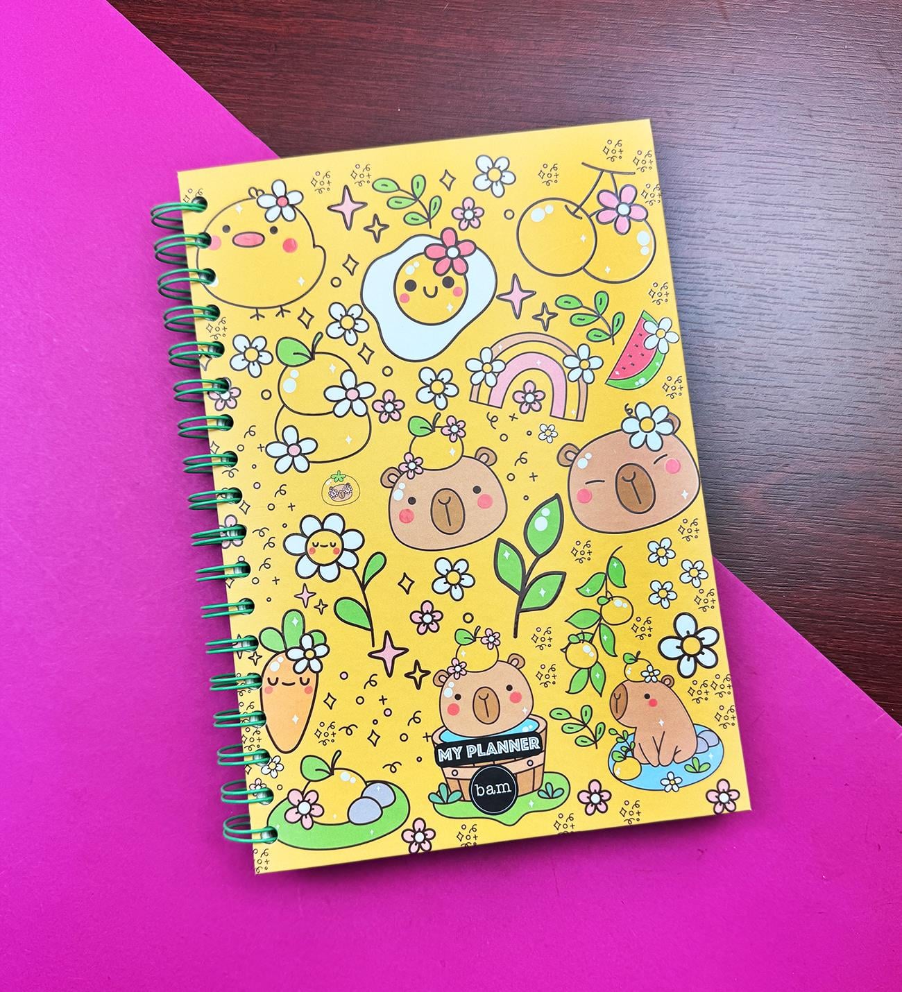 Capybara Ve Ayı Tasarımlı Konuşan AjandagiftmodaBM-1589