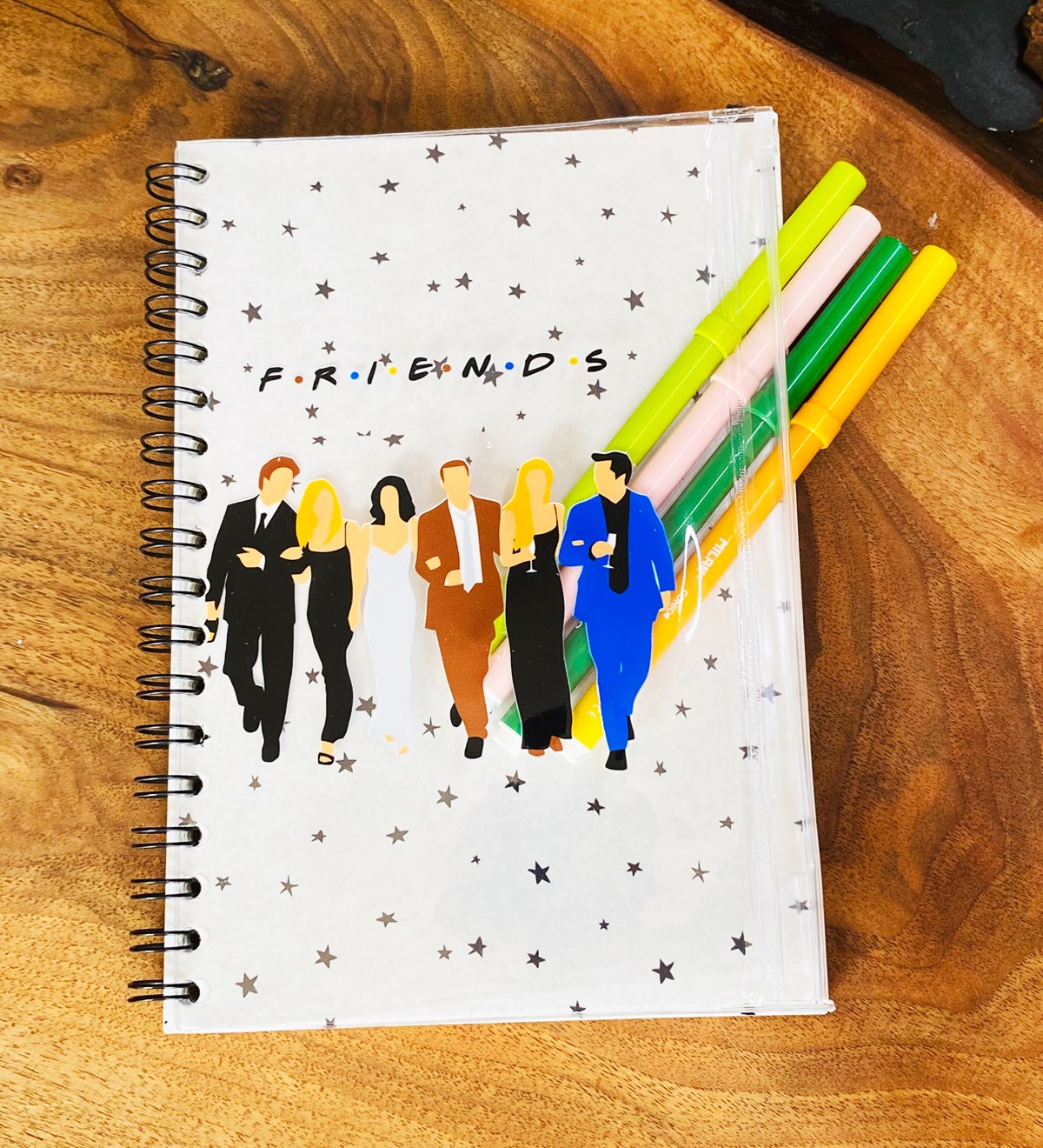 Friends Tasarımlı Çanta Kapaklı Spiralli DeftergiftmodaGmd100319