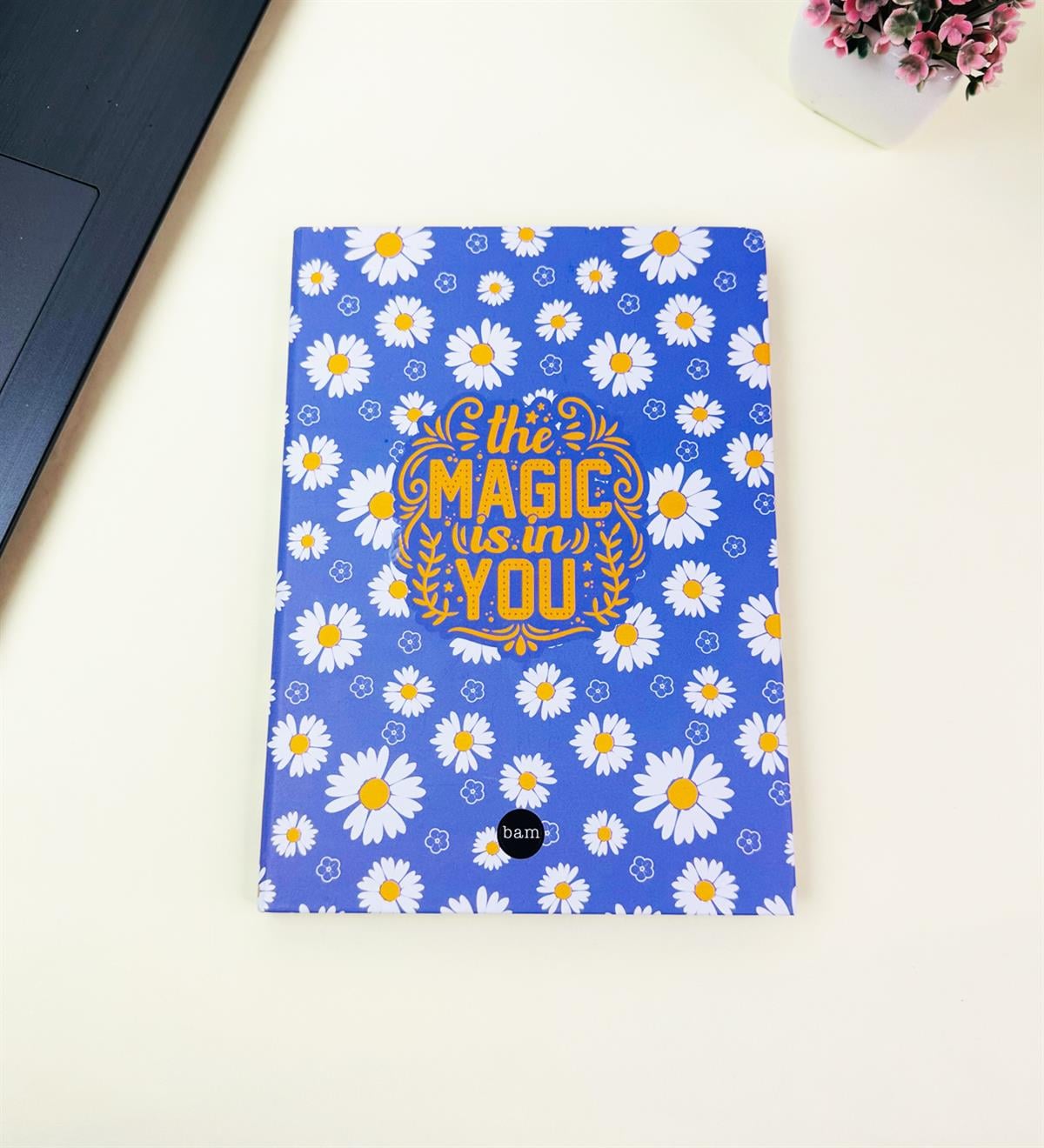 21x14Cm Sketch Book - Eskiz Defteri - Siyah Sayfa - 120 Gr - 56 YaprakgiftmodaBam-3003-7-Mor-Papatya