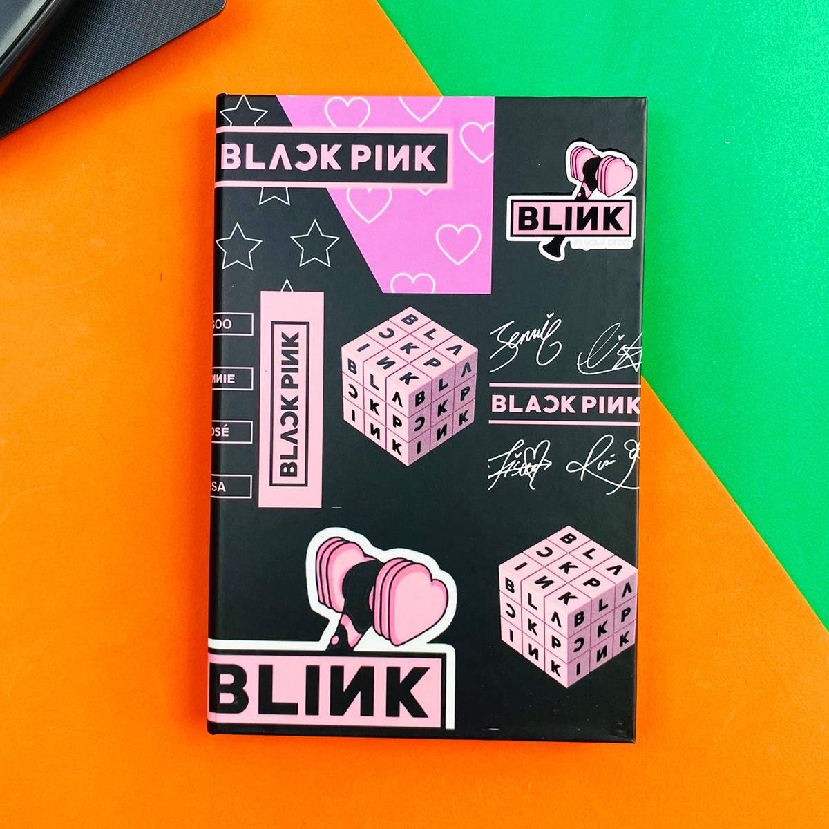Black Pink 3 Tasarımlı Lastikli DeftergiftmodaBAM-1108
