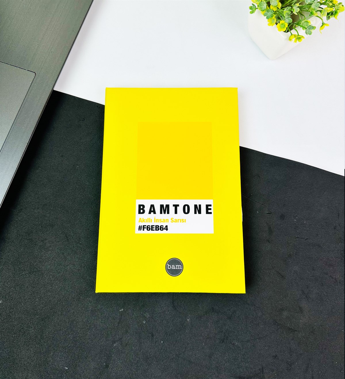 Bam Tone Akıllı İnsan Sarısı Tasarımlı Lastikli DeftergiftmodaGMD0001-2
