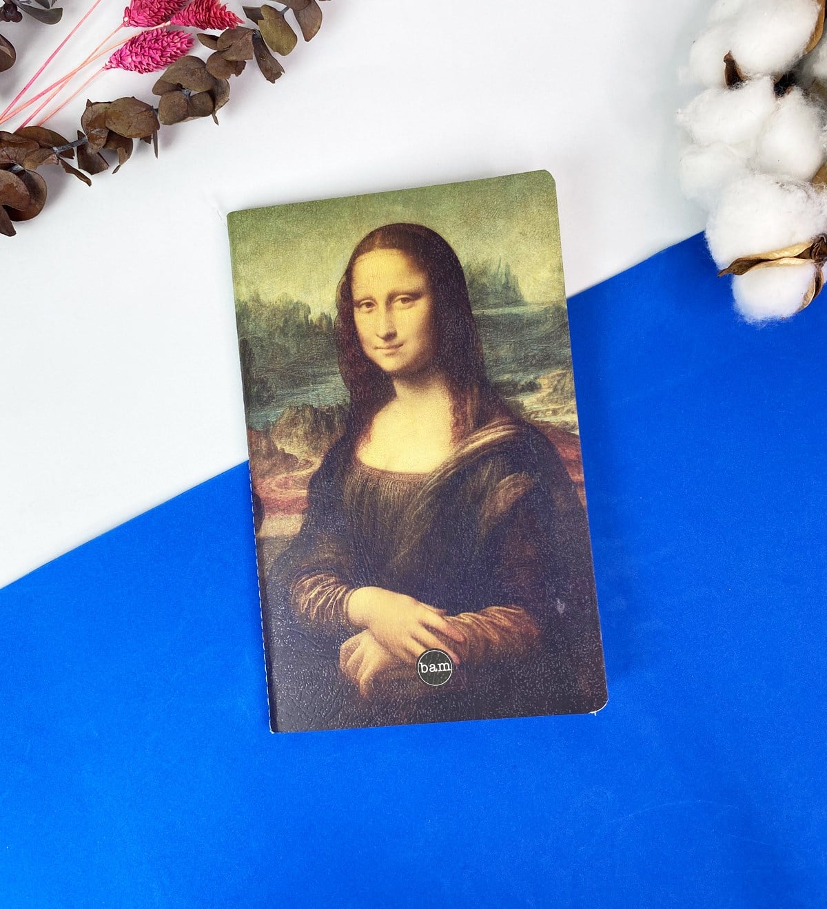 Mona Lisa Tasarımlı Dikişli DeftergiftmodaGmd100354