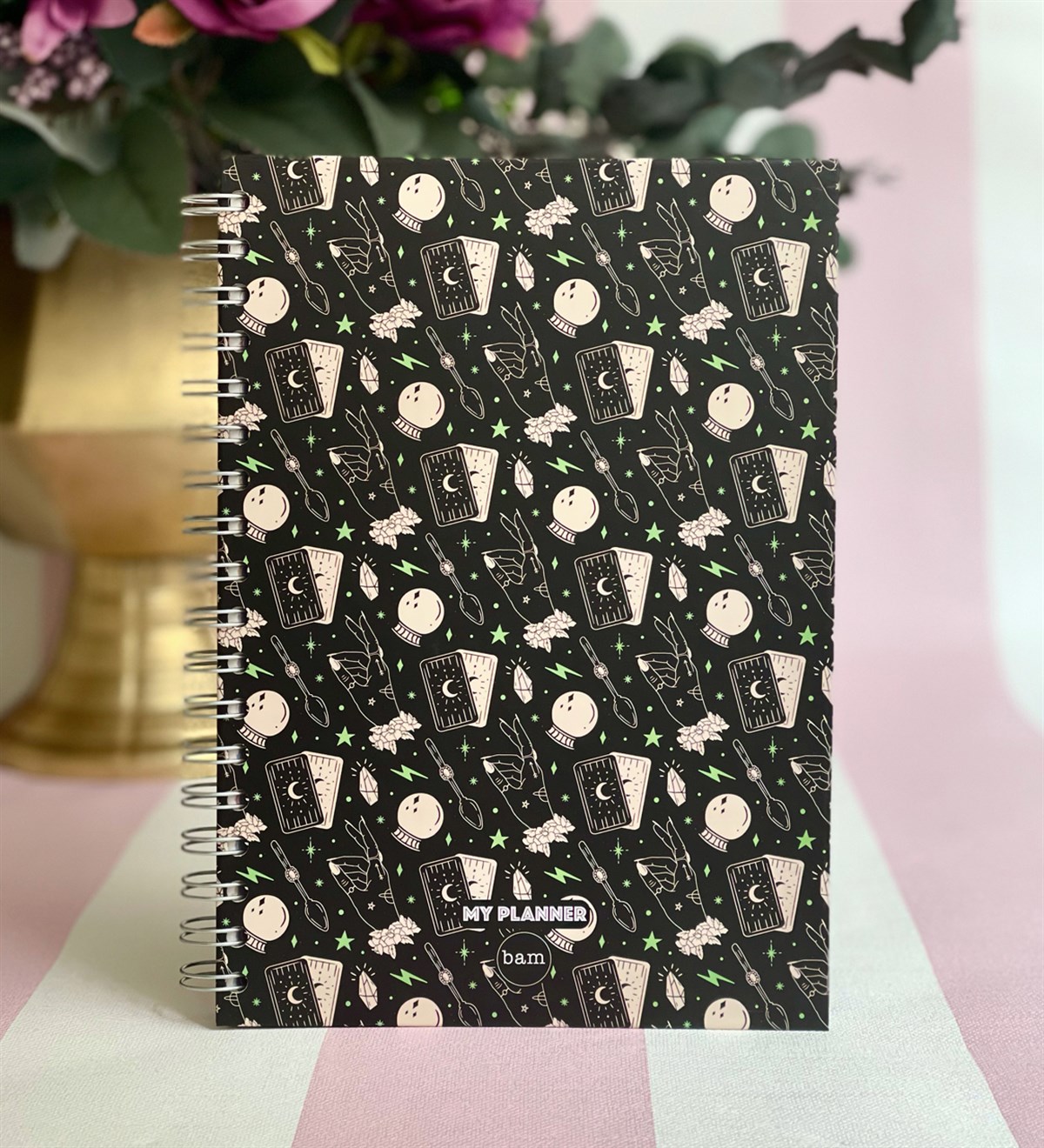 Tarot Sihirli Kart Tasarımlı Spiralli DefterGiftmodaGmd100089