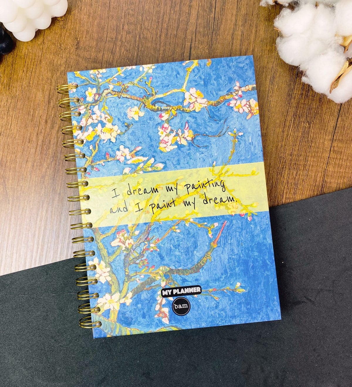 Badem Çiçeği Tasarımlı Konuşan Ajandagiftmoda Gmd100418