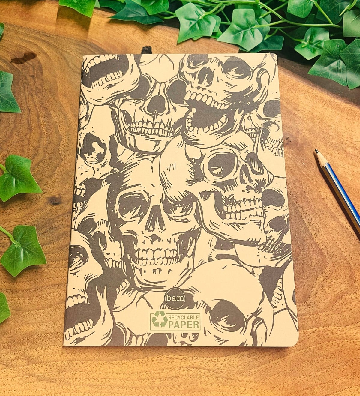 Kuru Kafa Tasarımlı Geri Dönüşümlü Kraft DeftergiftmodaGmd100366