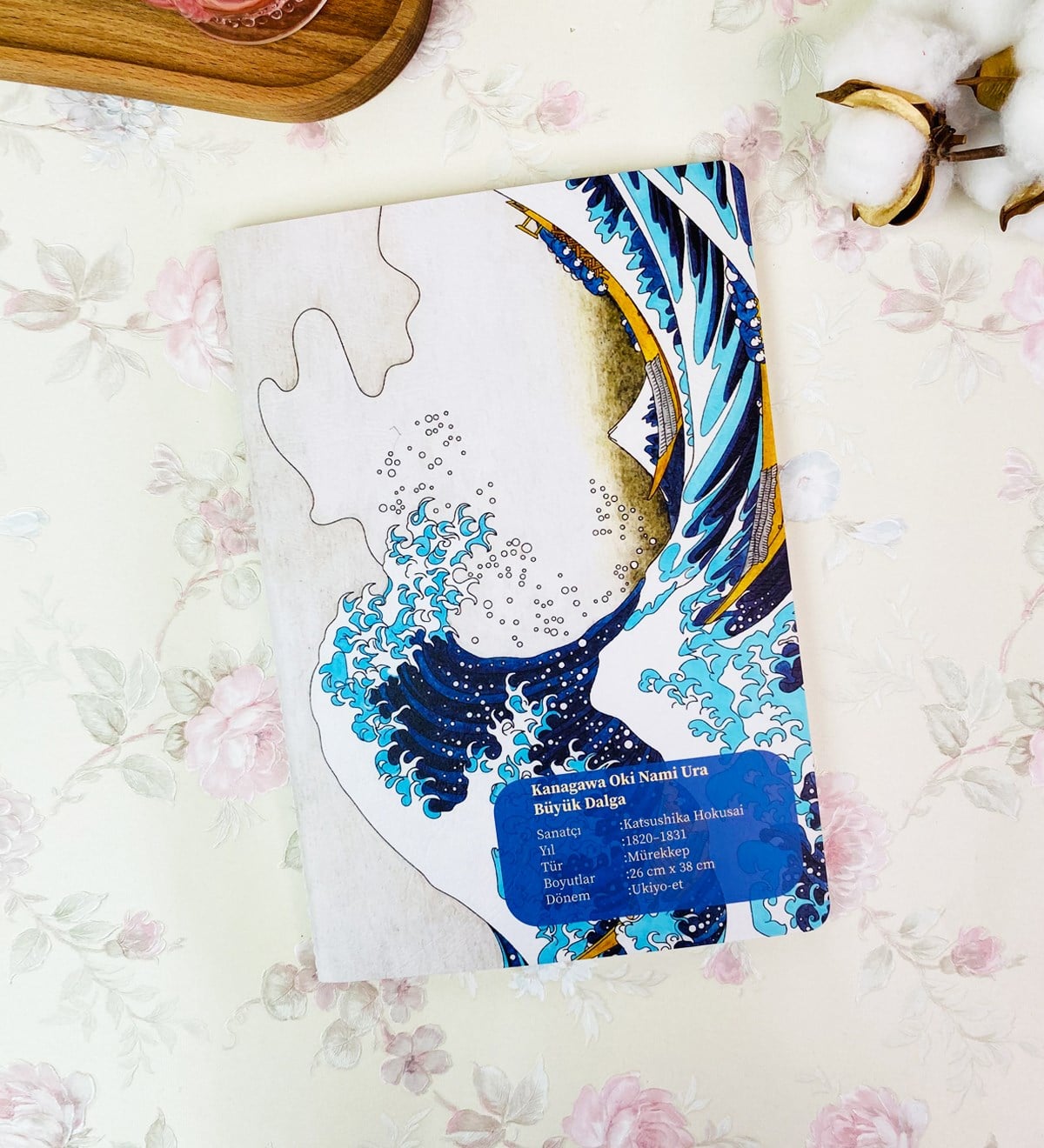 Kanagawa Büyük Dalga Tasarımlı Art DeftergiftmodaGmd100250