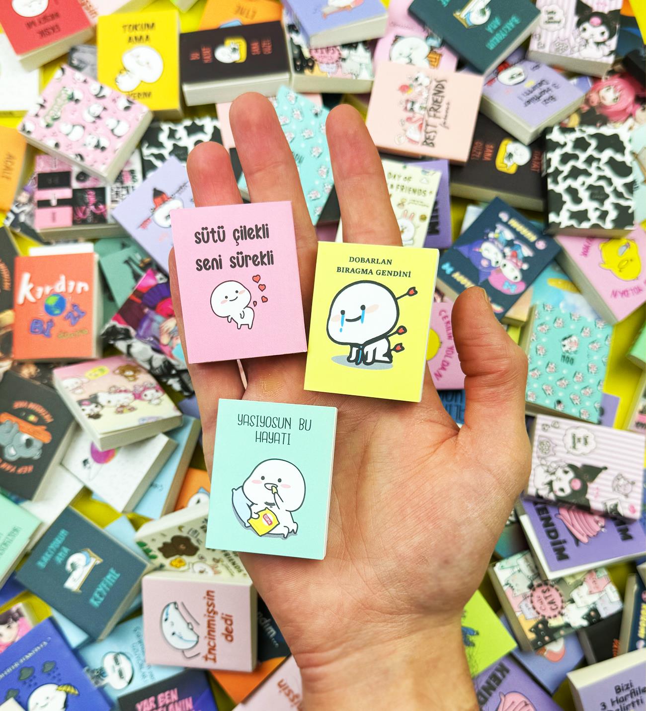 3'lü Minicik Defter 5x4 Cm 120 SayfagiftmodaBAM-1032