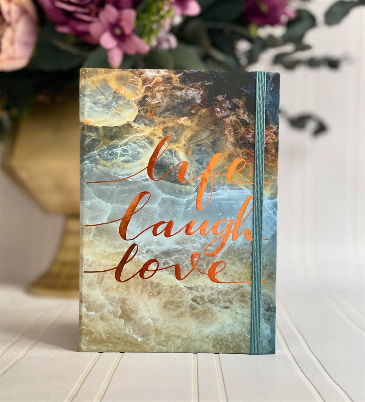 Life Lough Love Tasarımlı Lastikli DeftergiftmodaGmd100069