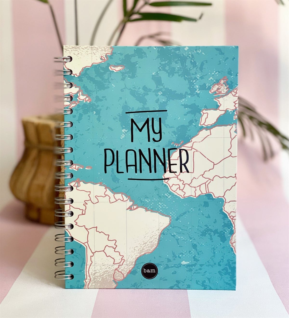 Travel Tasarımlı Spiralli DefterGiftmodaGmd100098