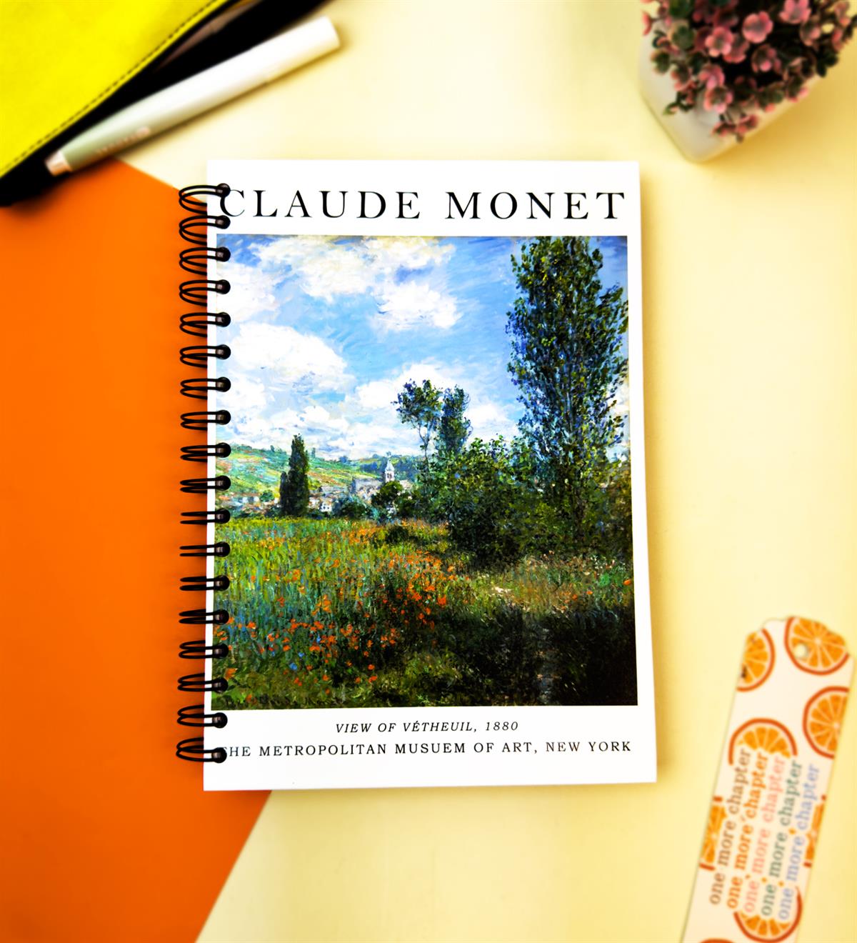 Vetheuil Görünümü Tasarımlı Konuşan AjandagiftmodaGMD-2343-14	