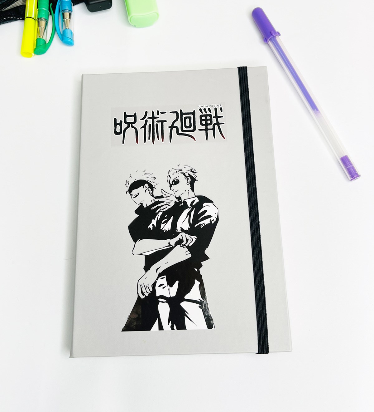 Jujutsu Kaisen Tasarımlı Lastikli DeftergiftmodaGmd100151