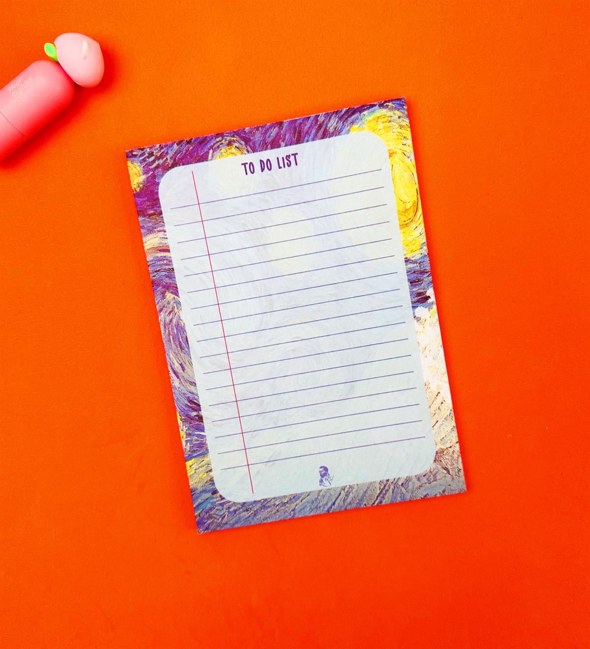 Yıldızlı Gece Tasarımlı To Do List Yapılacak ListesigiftmodaBAM-Pln-15	