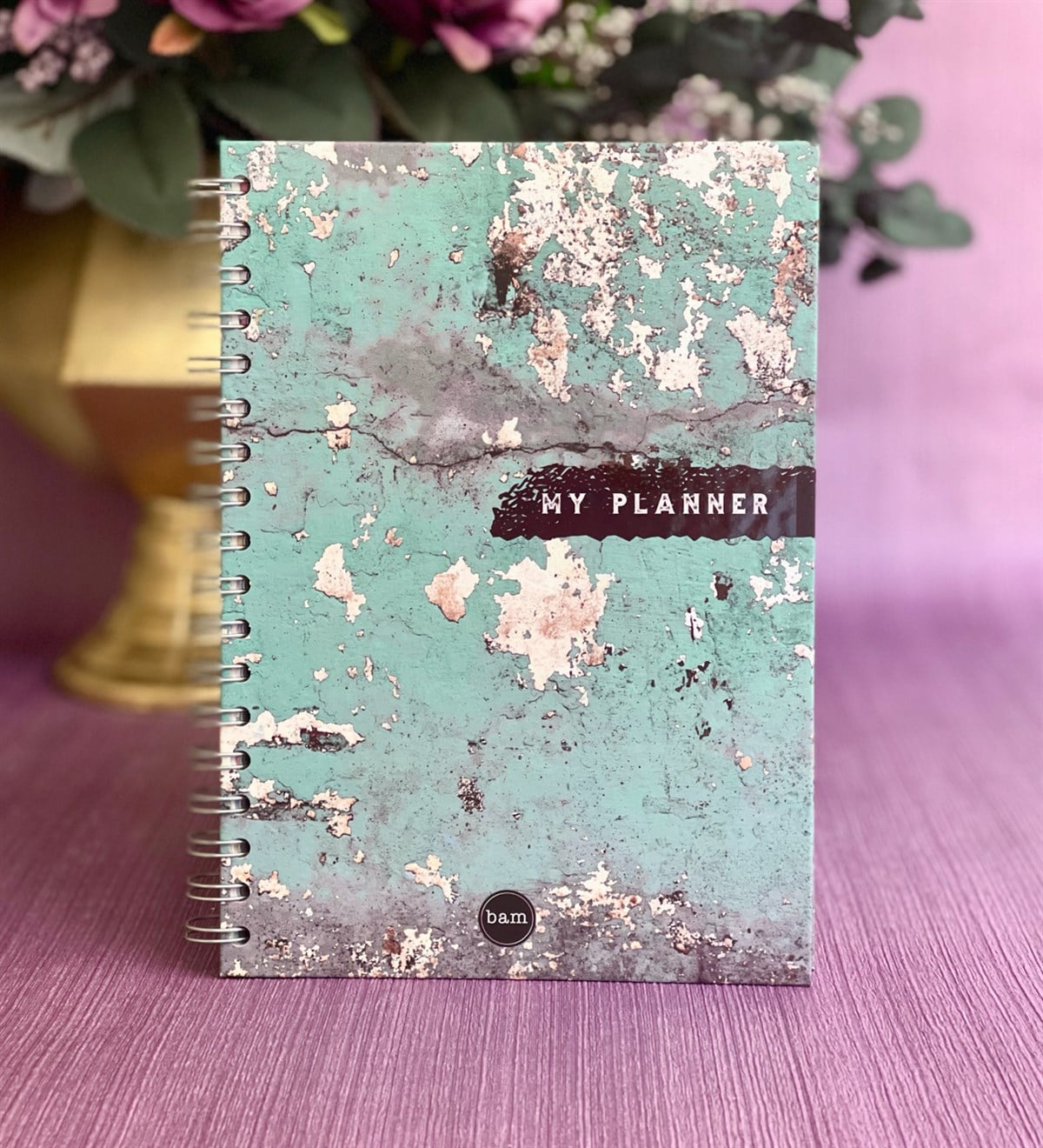 Paslı Demir Tasarımlı Spiralli DefterGiftmodaGmd100099