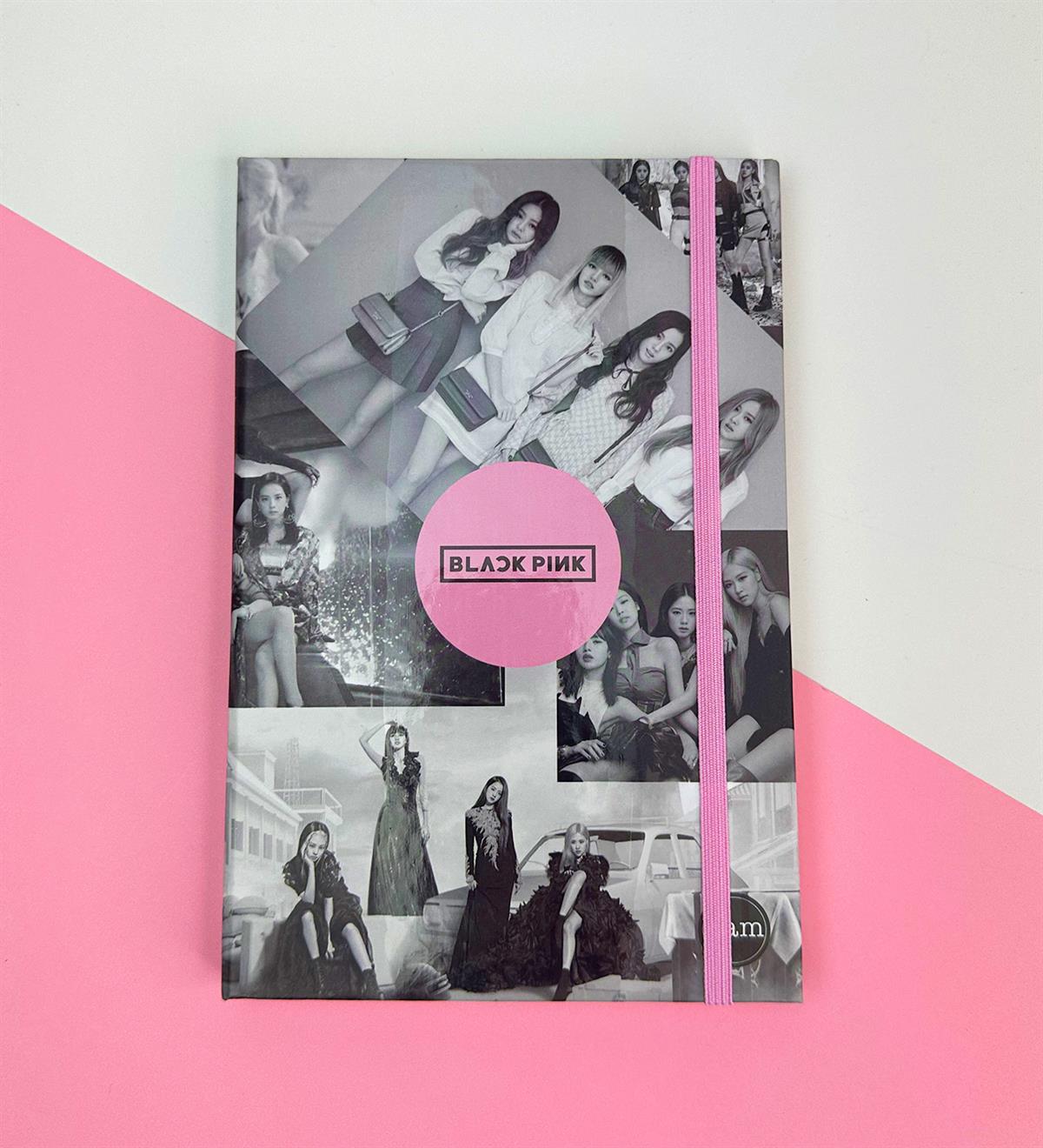 Black Pink Tasarımlı Lastikli DeftergiftmodaGMD0001-24