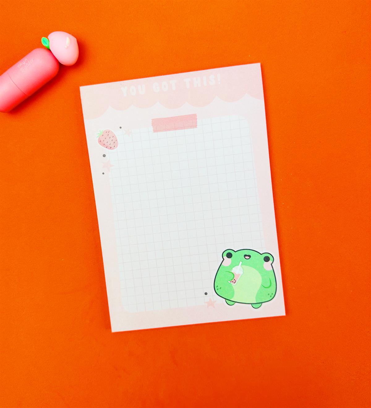 Kurbağa Tasarımlı To Do List Yapılacak ListesigiftmodaBAM-Pln-3	