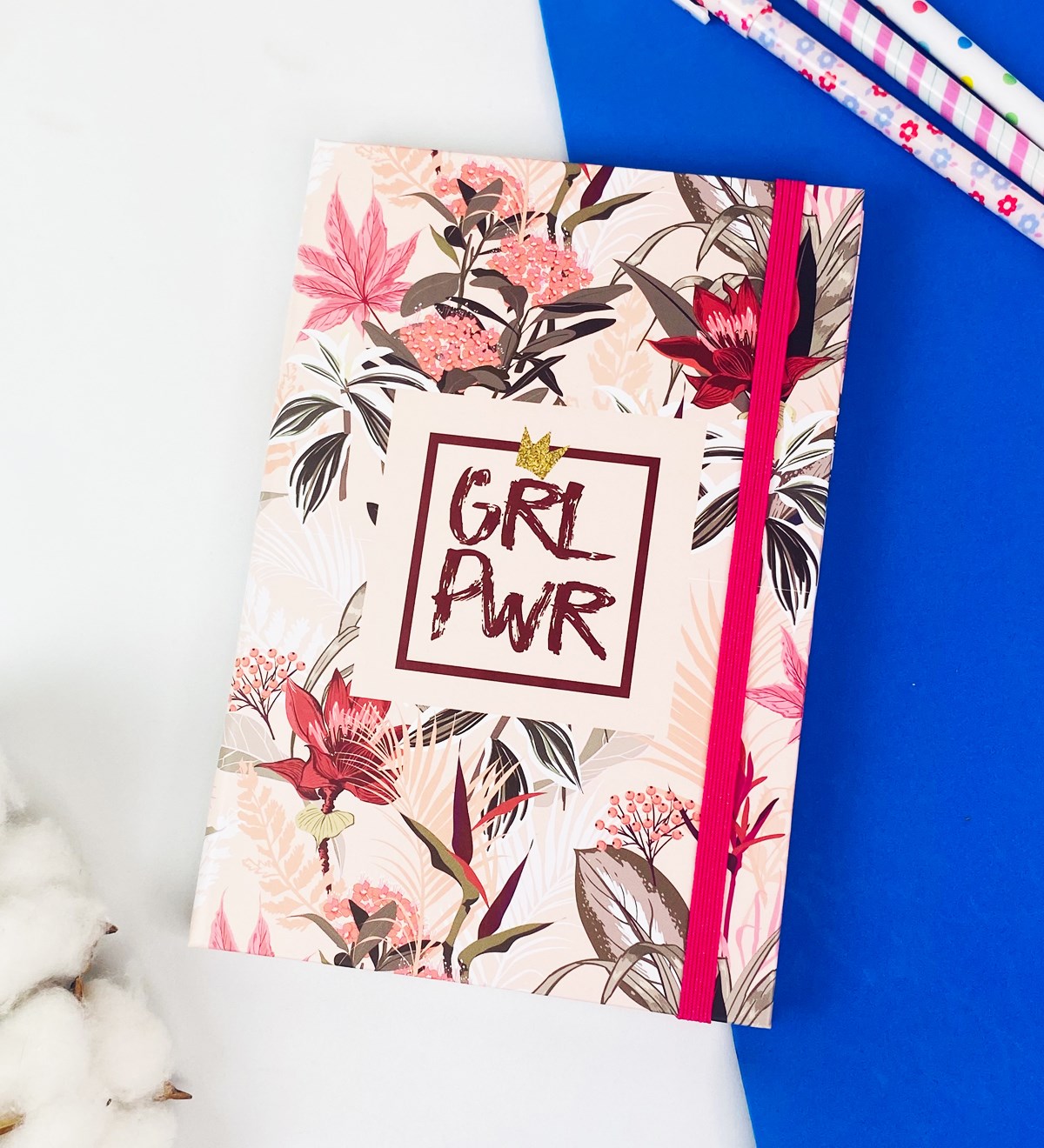 Girl Power Tasarımlı Lastikli DeftergiftmodaGmd100307