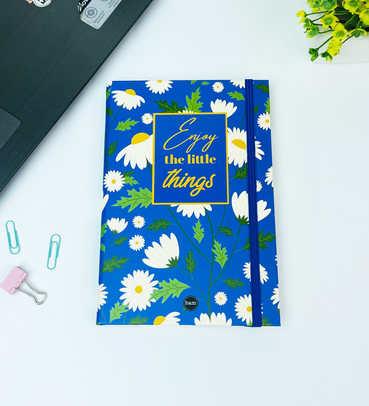 Küçük Şeylerden Zevk Al Tasarımlı Lastikli DeftergiftmodaGmd100444