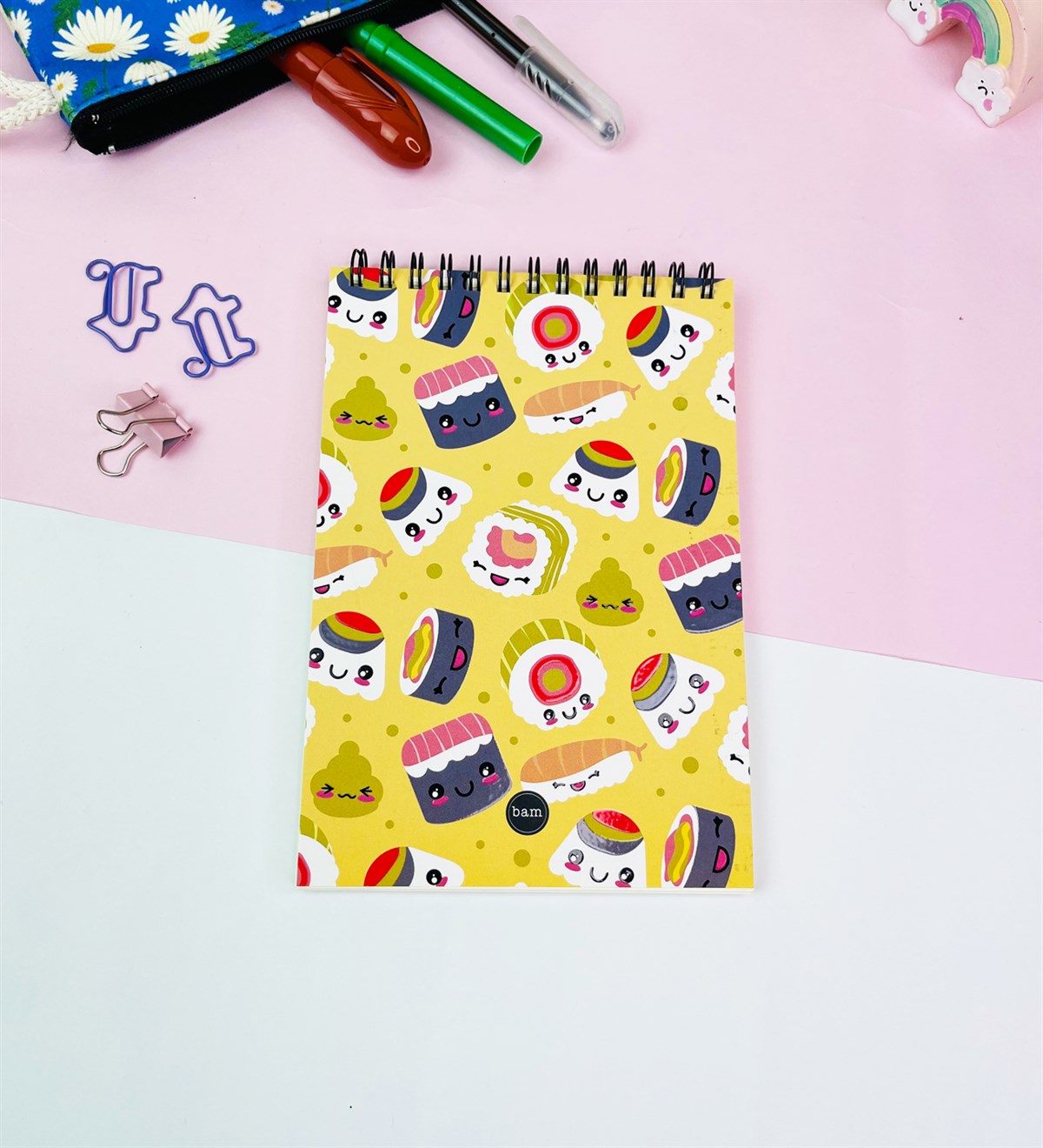 17x11Cm Sketch Book - Eskiz Defteri - 80 Gr - 60 YaprakgiftmodaGmd100570-Sushi