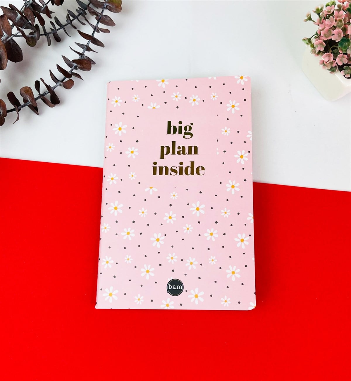 Papatya Tasarımlı Dikişli DeftergiftmodaGmd100211