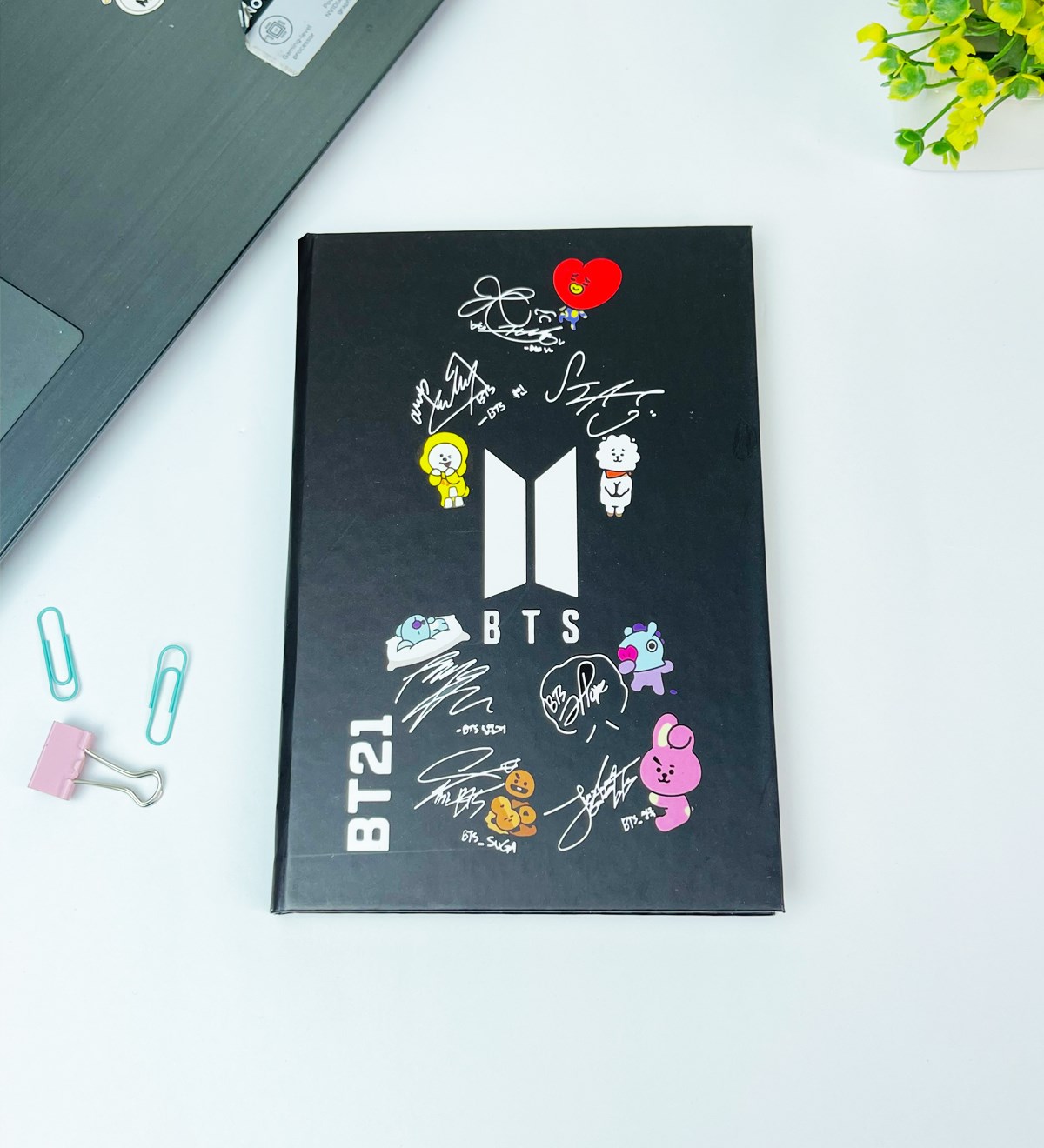 Bts Bt21 Tasarımlı Lastikli DeftergiftmodaGmd100447