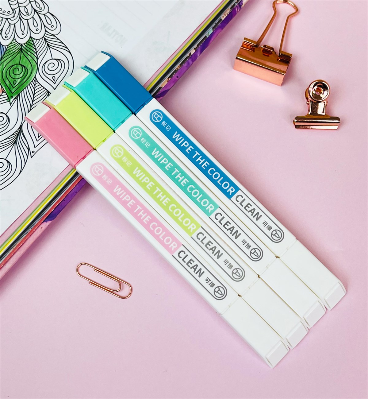 4'lü Çift Taraflı Keçeli Silinebilir Kalem SetgiftmodaGm-4311