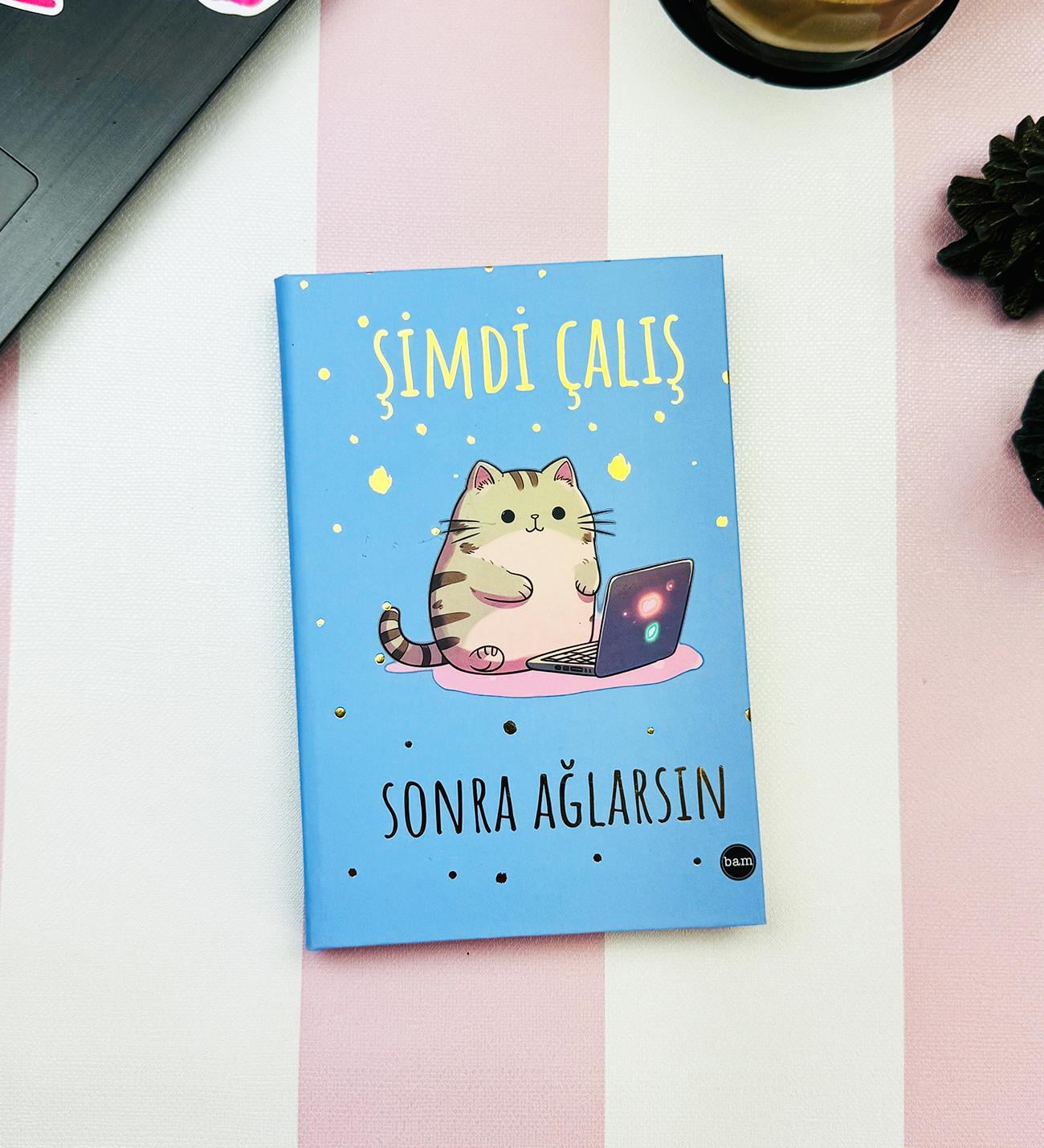 Şimdi Çalış Sonra Ağlarsın V2 Tasarımlı Lastikli Defter	giftmodaBam-1238