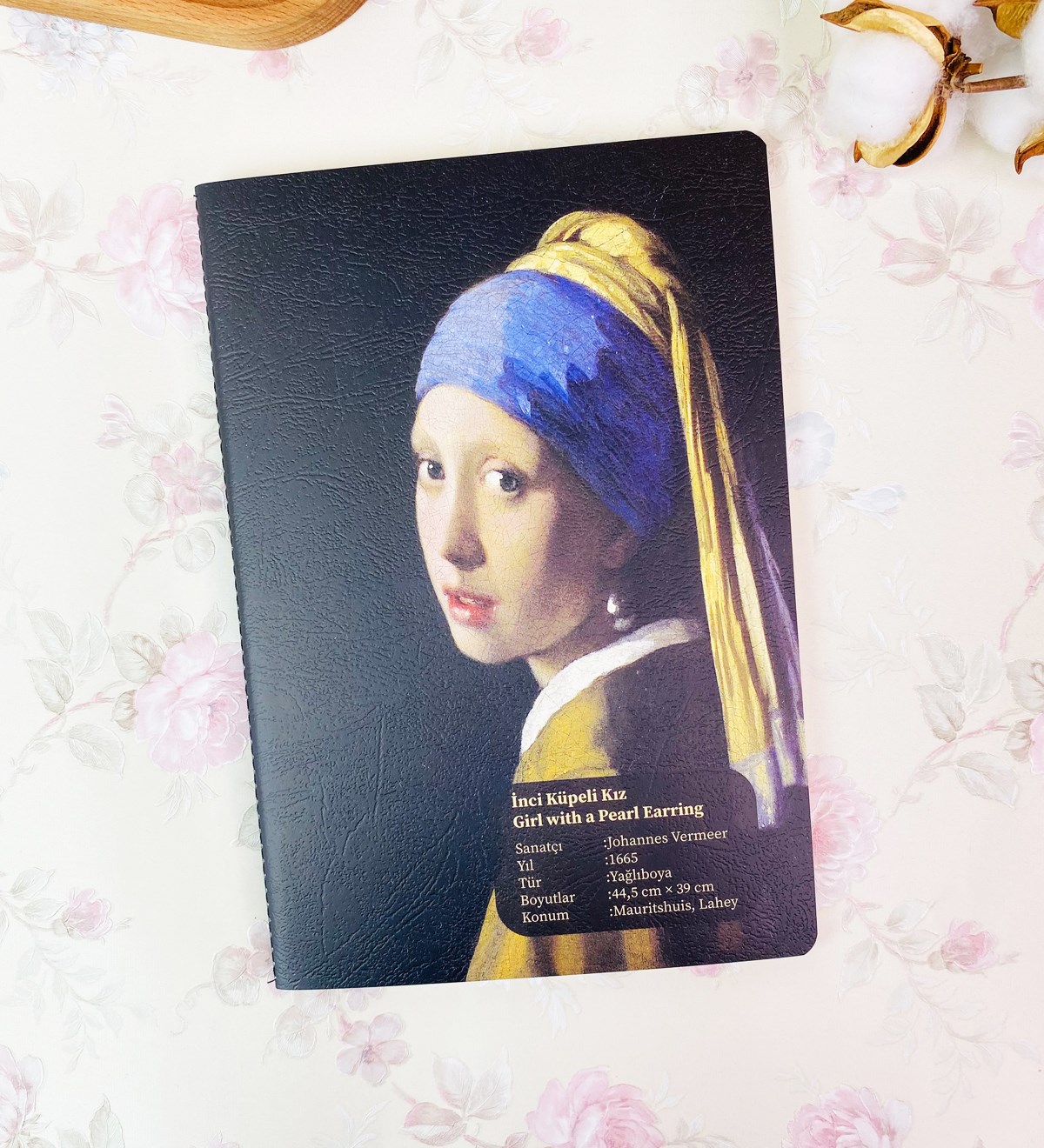 İnci Küpeli Kız Tasarımlı Art DeftergiftmodaGmd100249