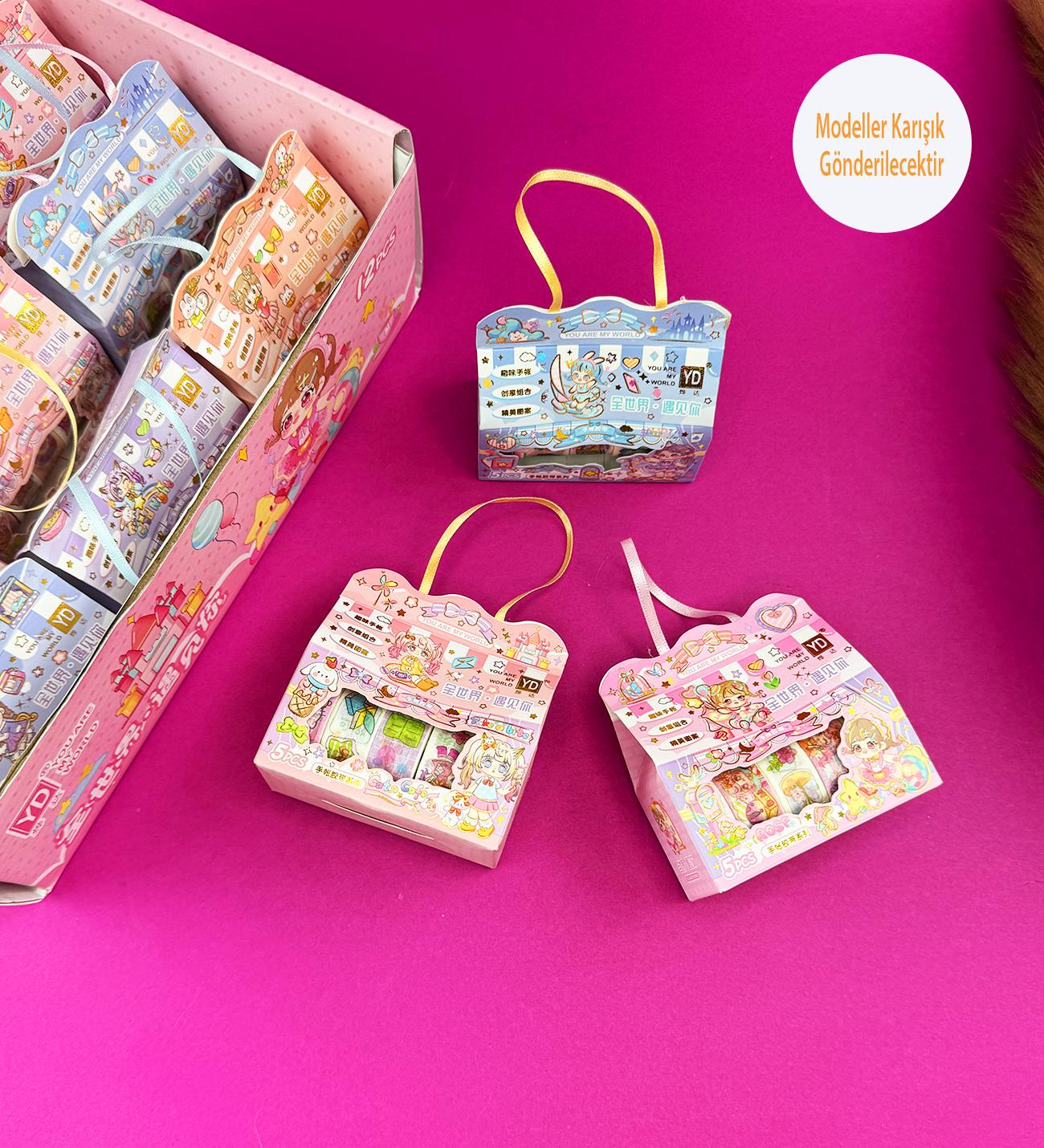 5'li Kawaii Desenli Bant SetigiftmodaBM-1560