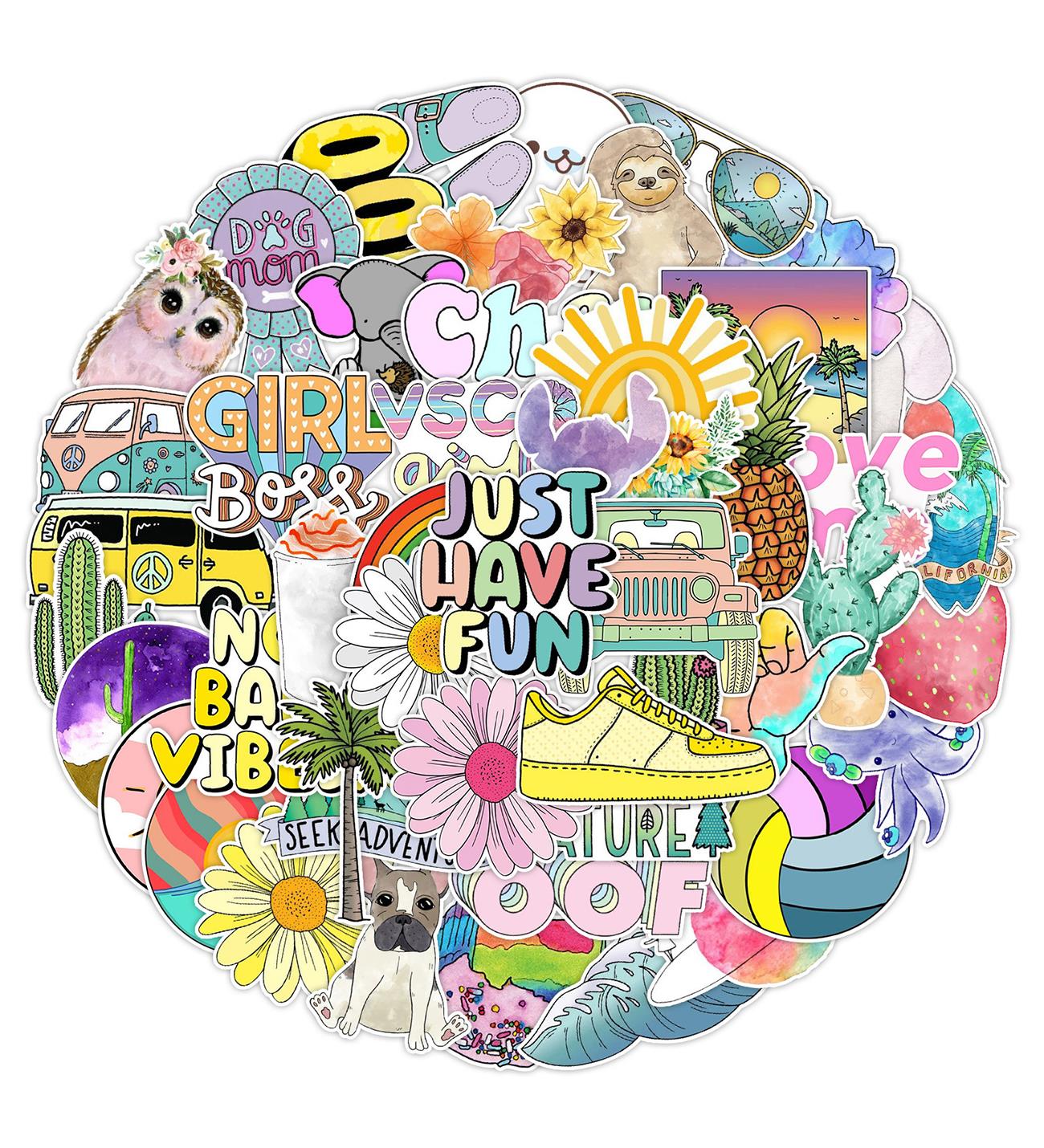 25'li Su Geçirmez Opak Sticker Seri : 10giftmodaBM-1022-9