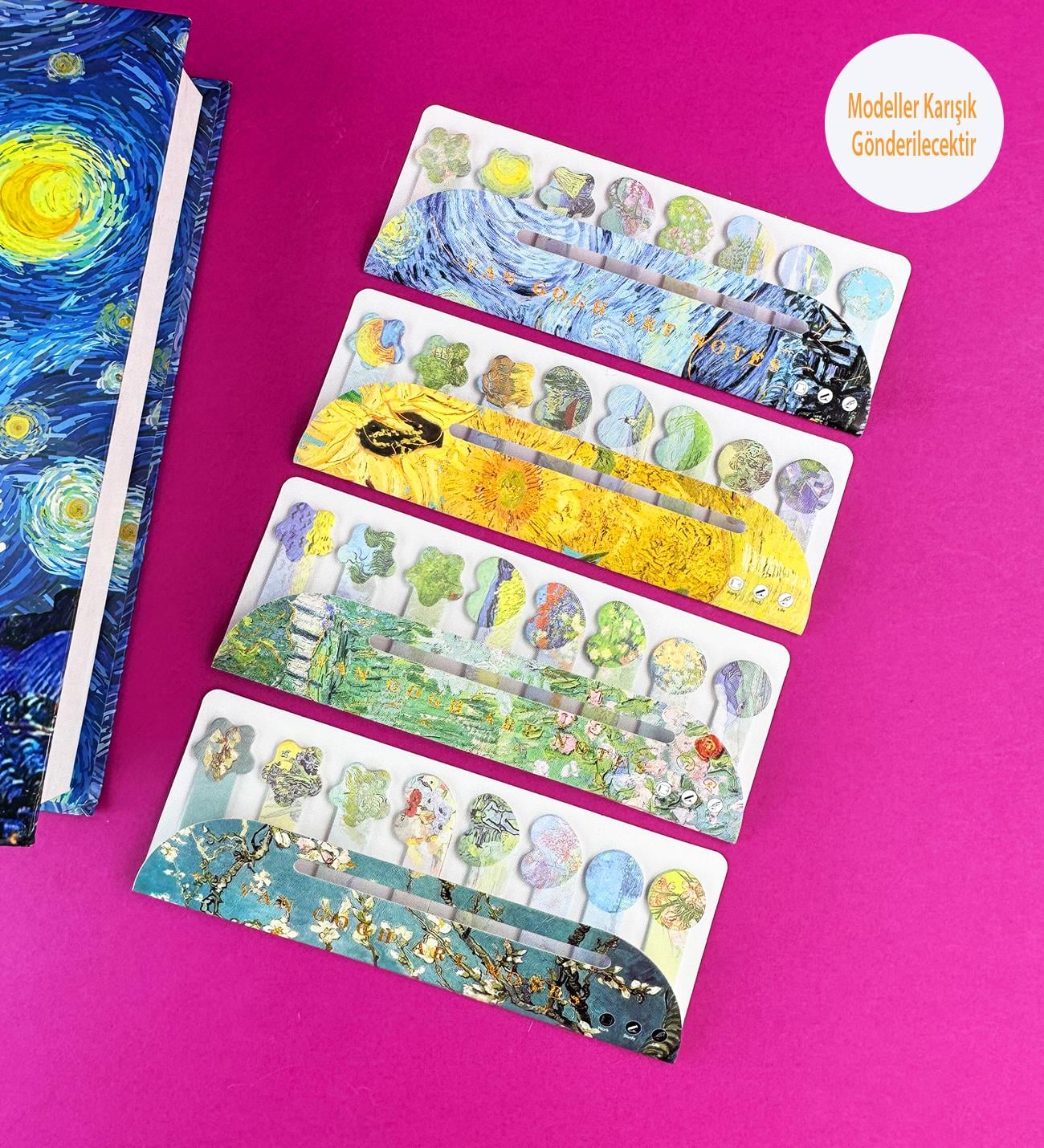 Van Gogh Tasarımlı Post-itgiftmodaBM-1530